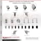 Service Caster 5 Inch 316SS Thermoplastic Rubber Swivel 1 Inch Expanding Stem Caster Set SCC-SS316EX20S514-TPRB-1-4 - alternate 4